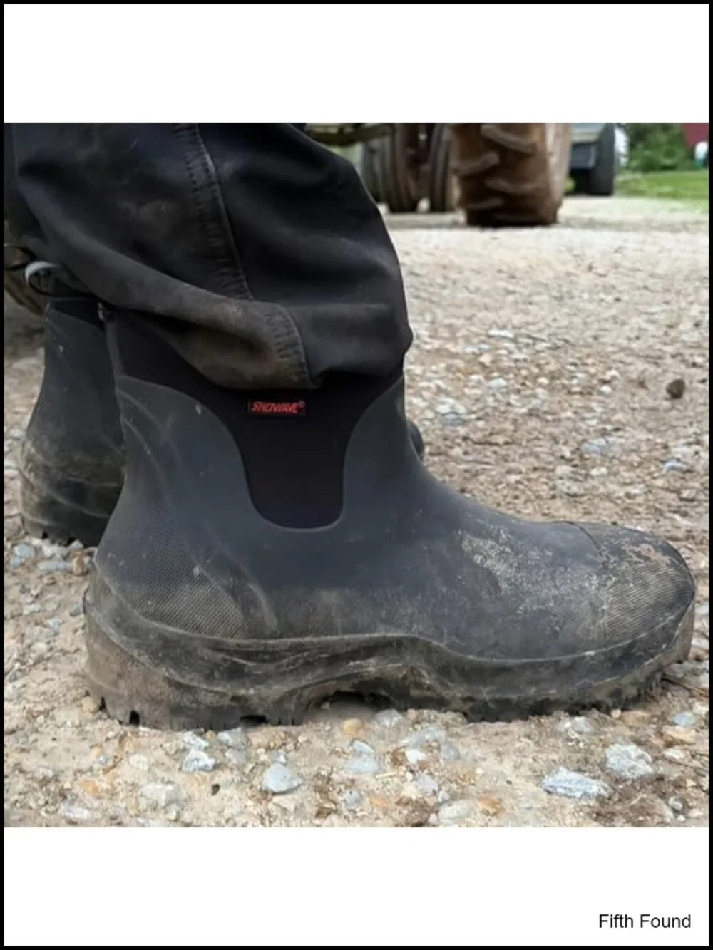 Men's Insulated Rain Boots Ankle Garden Waterproof Rubber Mud Booties